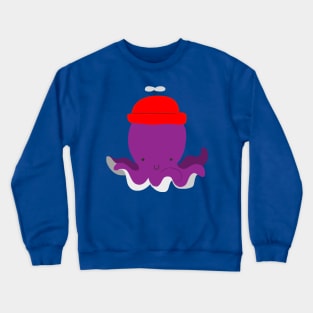 Purple Octopus Crewneck Sweatshirt